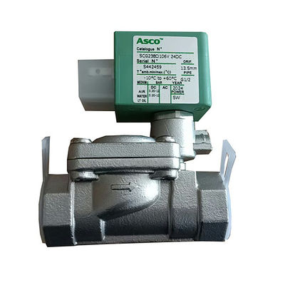 Buy ASCO Two Way Water Valve SCG238D106V Stainless Steel Body Normally Open 1/2 Caliber online manufacture