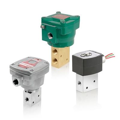 Buy Brass Stainless Steel ASCO 8327 2 Position 3 Way Solenoid Valve Dual Chamber Design online manufacture